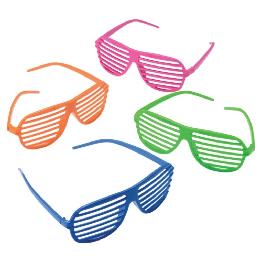 Neon Blue Toy Shutter Shades