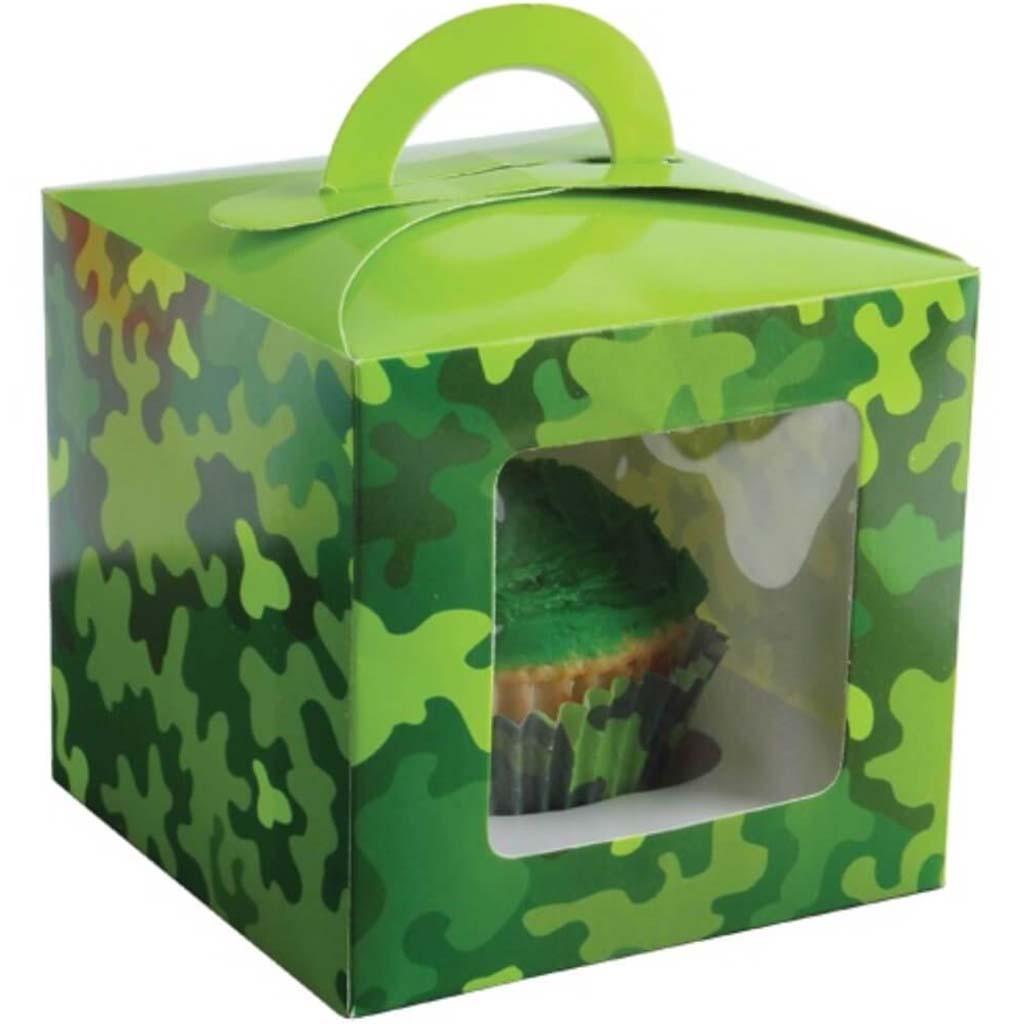 Camo Party Cupcake Boxes 