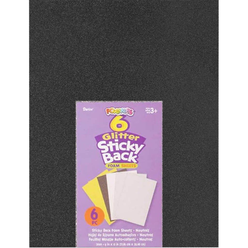 Foamies Glitter Foam Sheet Sticky Back