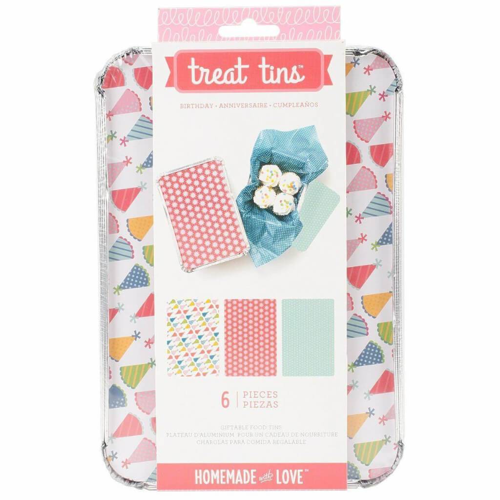 Homemade with Love 3 Pack Large Treat Tins Food - Birthday