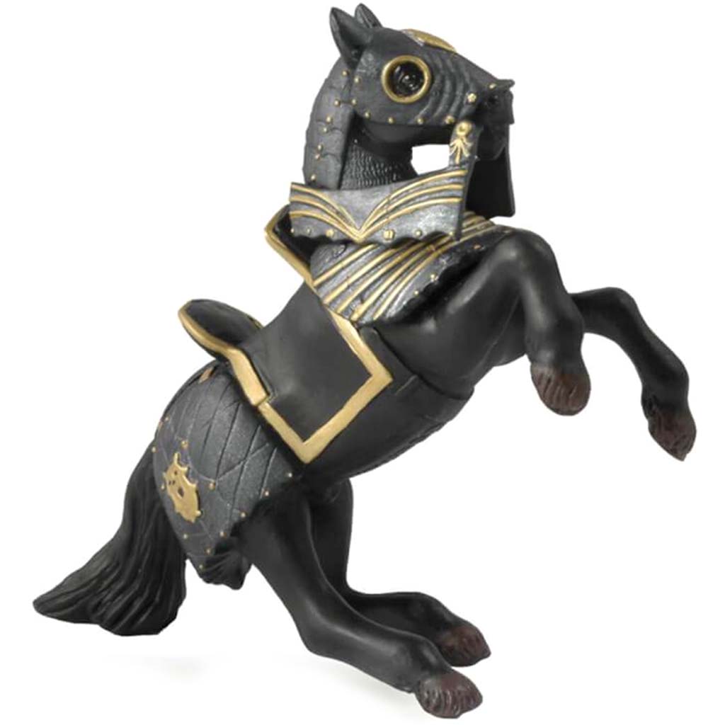 PAPO Knight In Black Armour Horse 