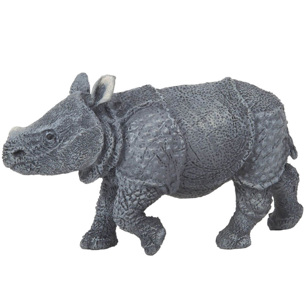 Indian Rhinoceros Calf Figurine