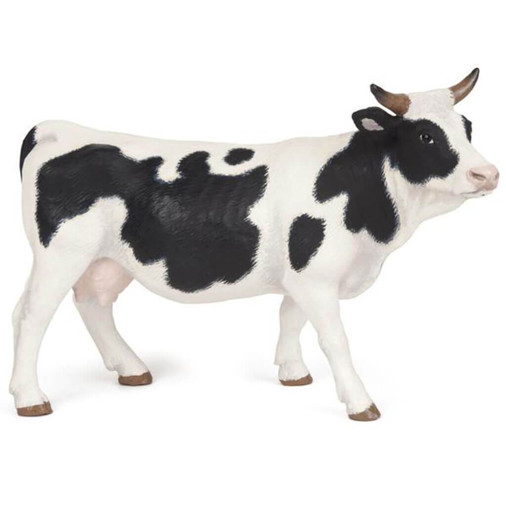 Papo Black and White Cow