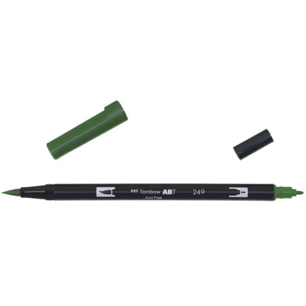 TOMBOW DUAL BRUSH PEN HUNTER GREEN 