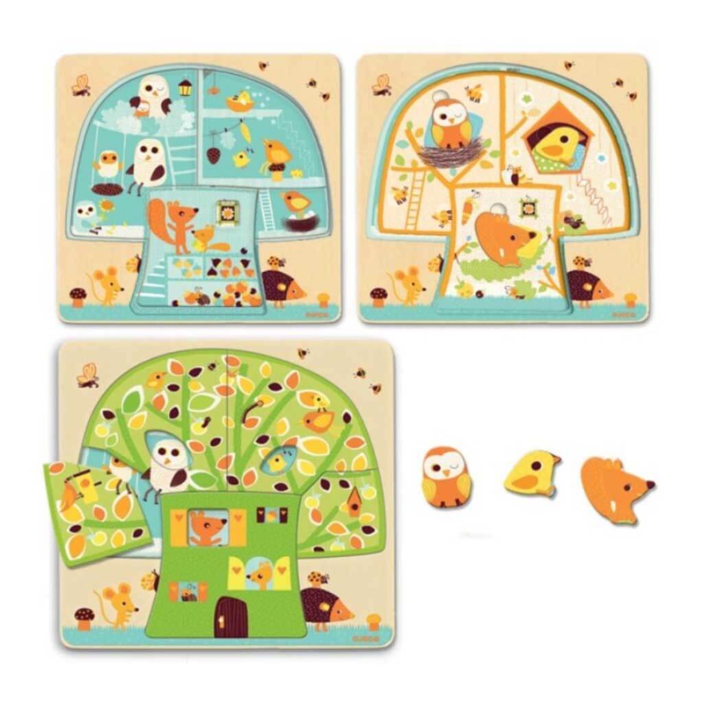 3 Layers Puzzles Chez-Nut