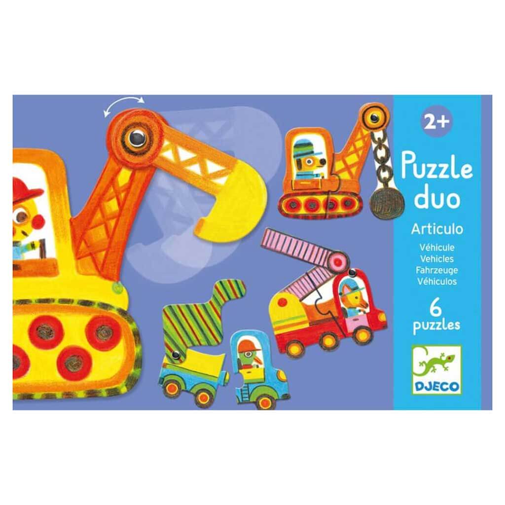 Educational Game Puzzle Duo Vehicles