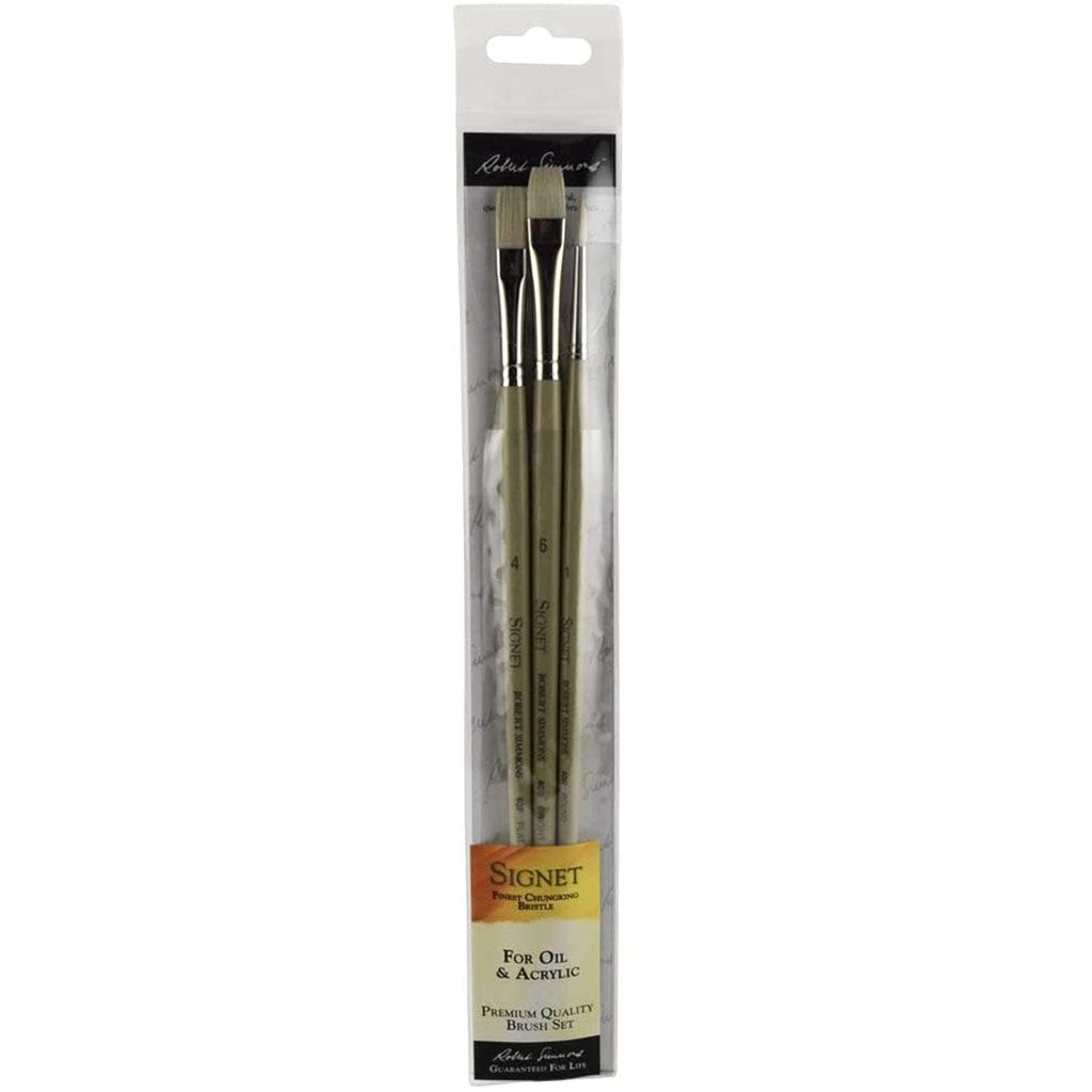 Signet Selection Set 2 Long Handle  Brushes Set of 3