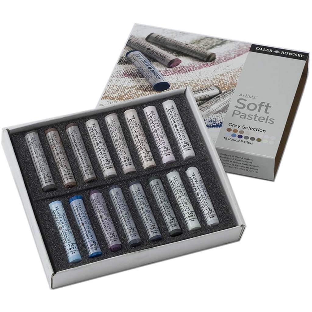 Soft Pastel Gray Selection Set of 16