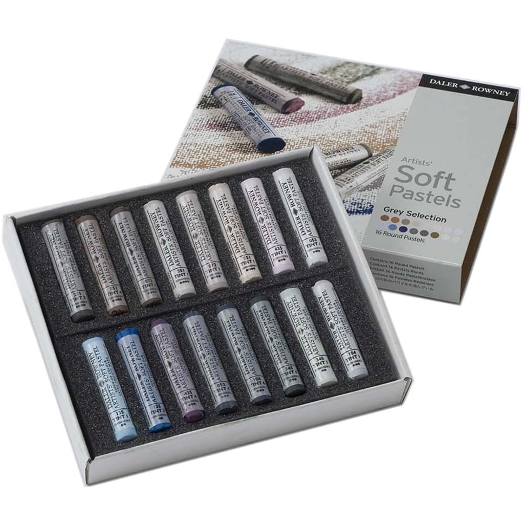 Soft Pastel Gray Selection Set of 16