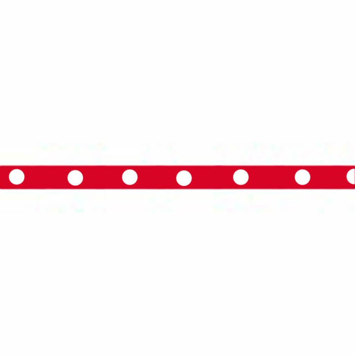 Offray Dippydsot Craft Ribbon 3/8in x 9ft Pink & White