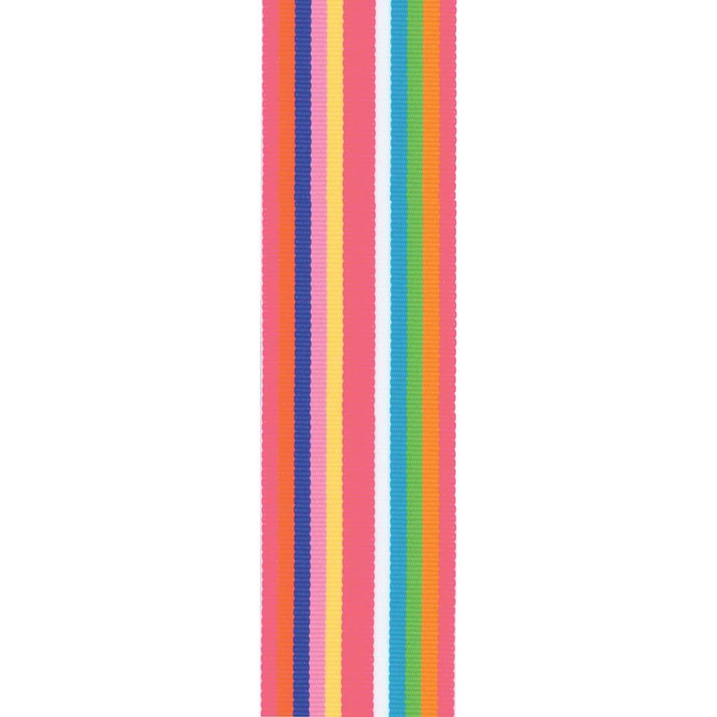 Offray Roman Stripe Ribbon 1.5in 3yds Cotton Candy