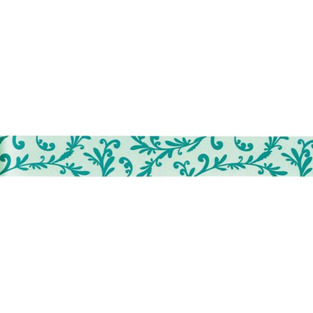 Offray Organic Vine Craft Ribbon 7/8in x 9ft Aqua