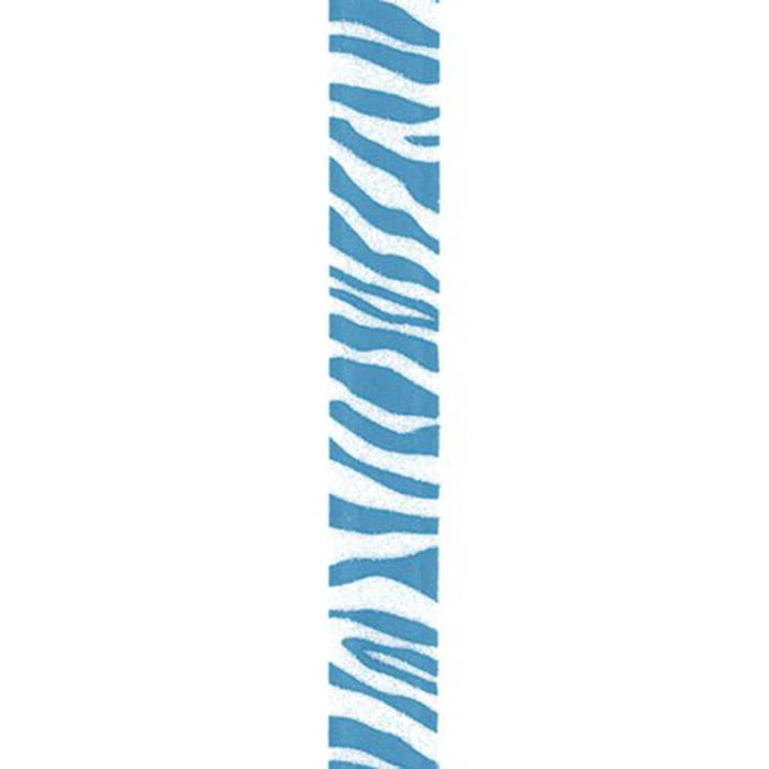 Offray Zebra Crystal Craft Ribbon 7/8in x 9ft Turquoise