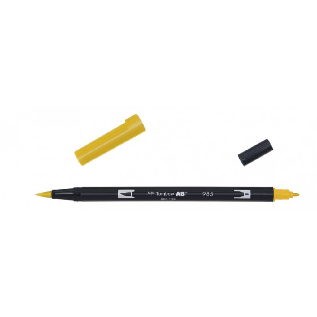 Tombow - Dual Brush-Pen - Chrome Yellow #985