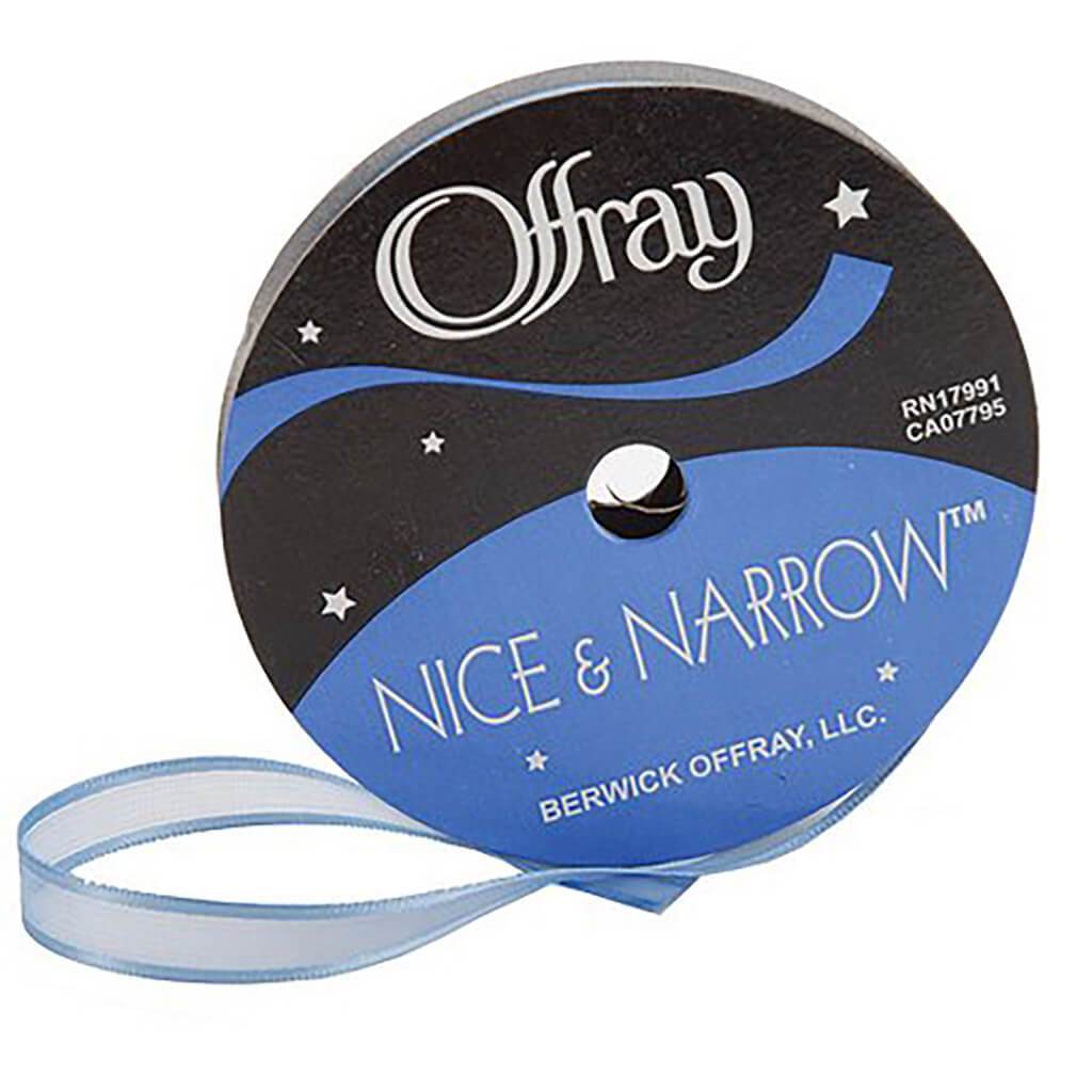 Offray Dancer Craft Ribbon 1/3in x 9ft Blue Bird