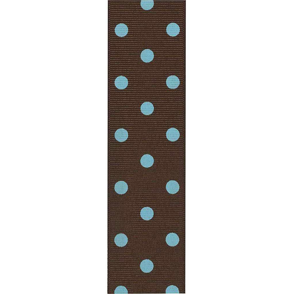 Offray Dippydsot Craft Ribbon 1.5in x 9ft Brown &amp; Blue