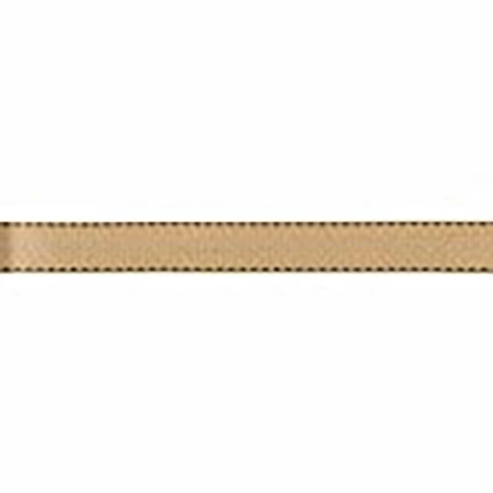 Offray Sidesaddle Craft Ribbon 5/8in x 9ft Oatmeal & Brown