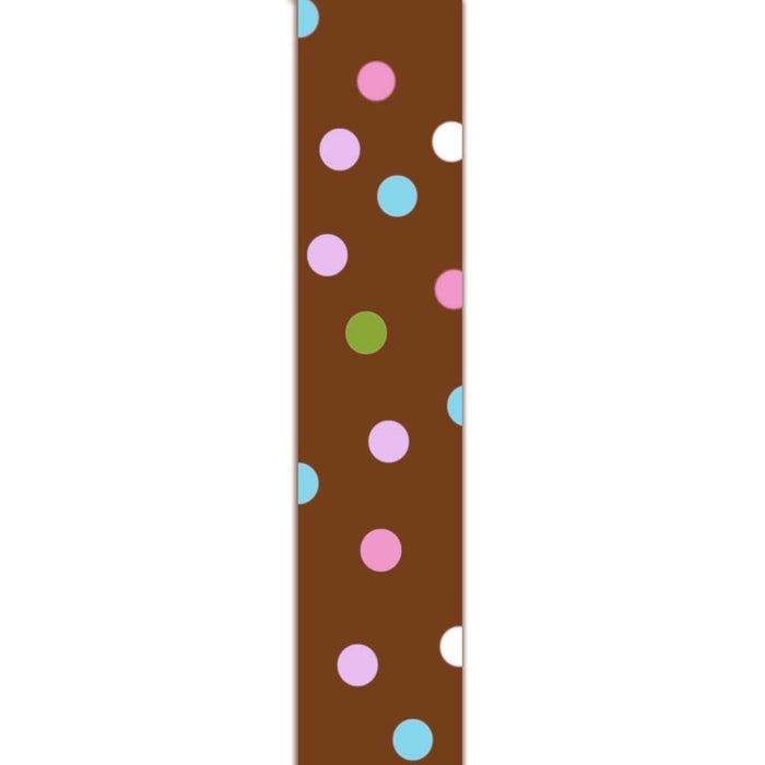 Offray 5/8in Dot Chocolate Ribbon 9ft