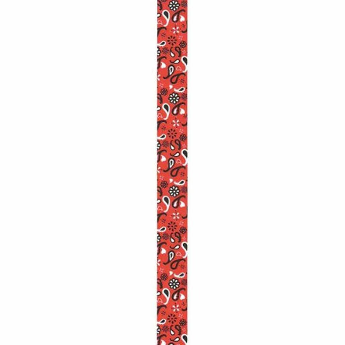 Offray Bandana Twill Craft Ribbon 1/2in x 9ft Red
