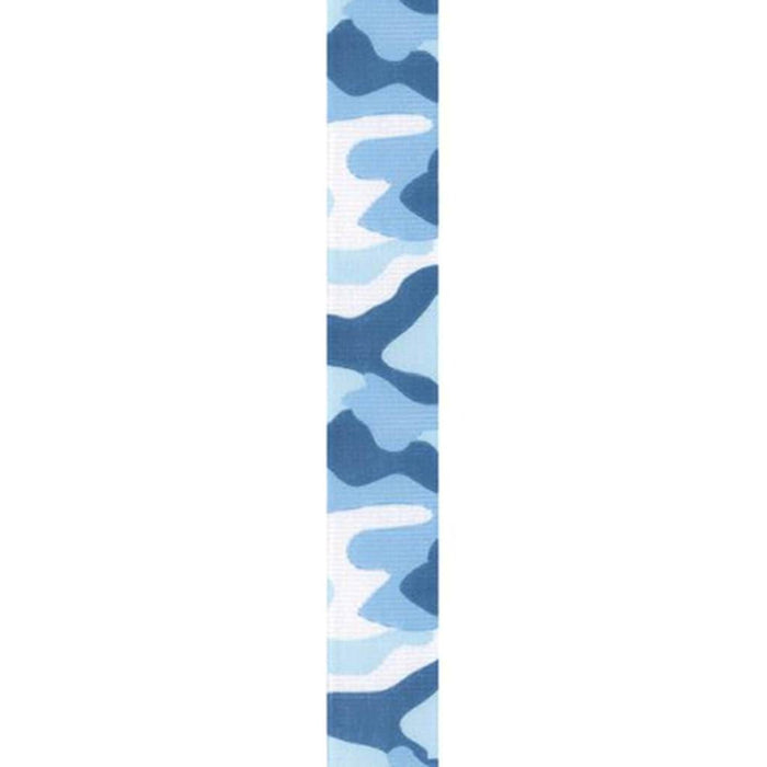 Offray Camoflage Grosgrain Craft Ribbon 7/8in x 9ft Blue