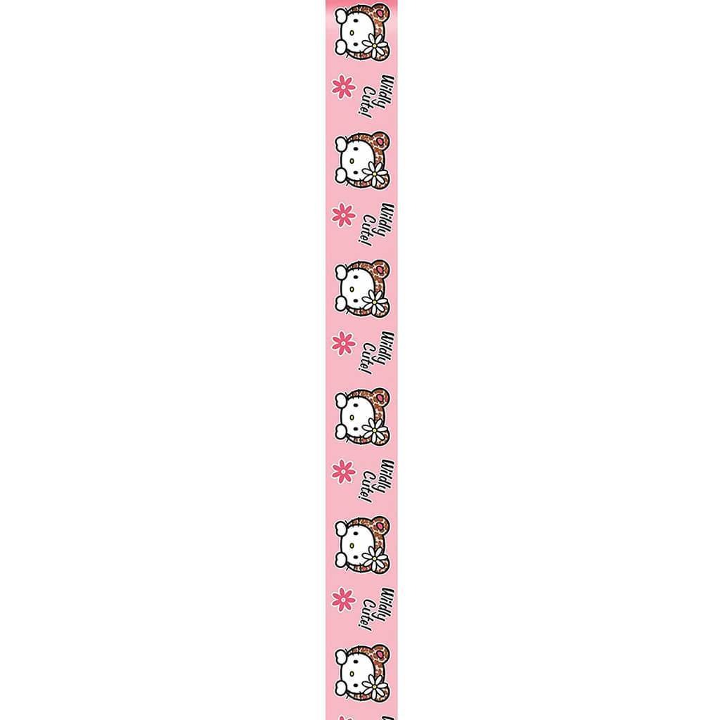Offray Hello Kitty Craft Ribbon 7/8in x 9ft Pink &amp; Chocolate
