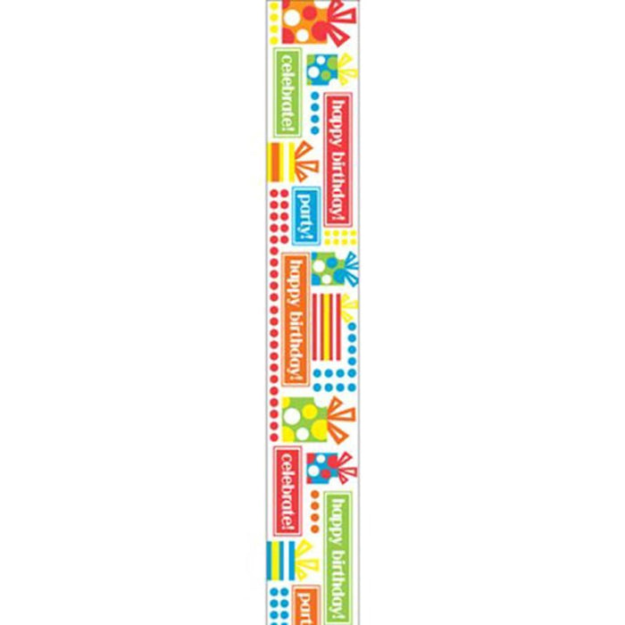 Offray Party Hardy Craft Ribbon 7/8in x 9ft Multi