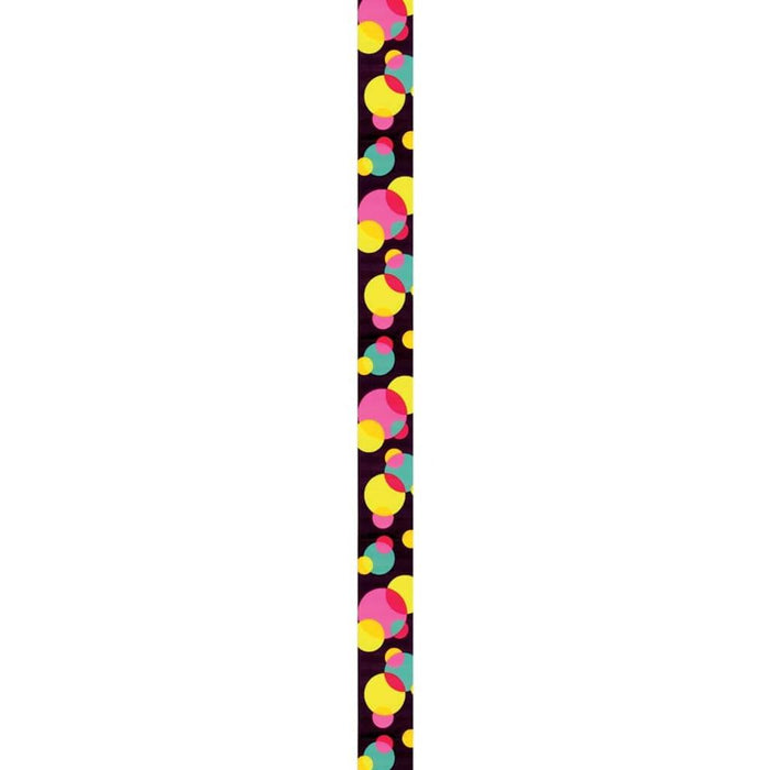 Offray 7/8in Fun Dots Ribbon 9ft Black