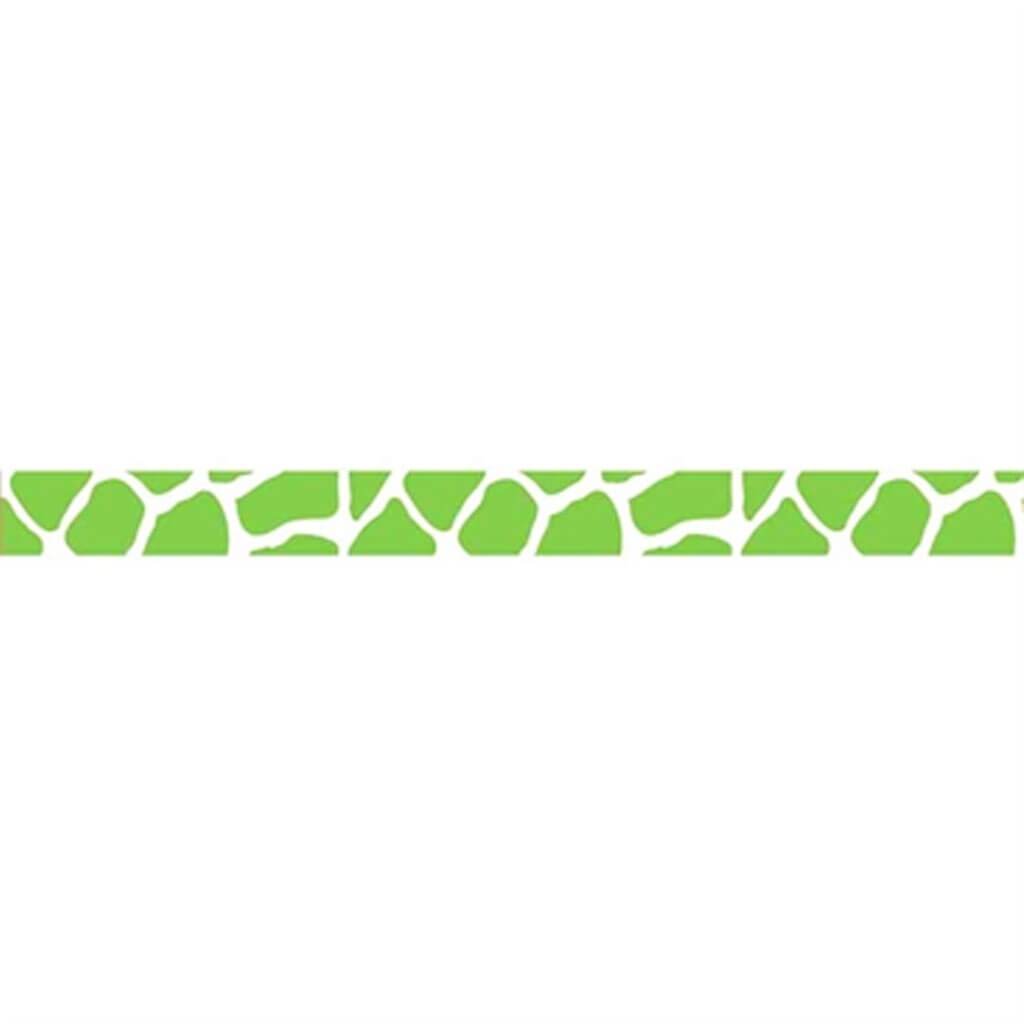Offray Funky Giraffe Craft Ribbon 5/8in x 9ft Green