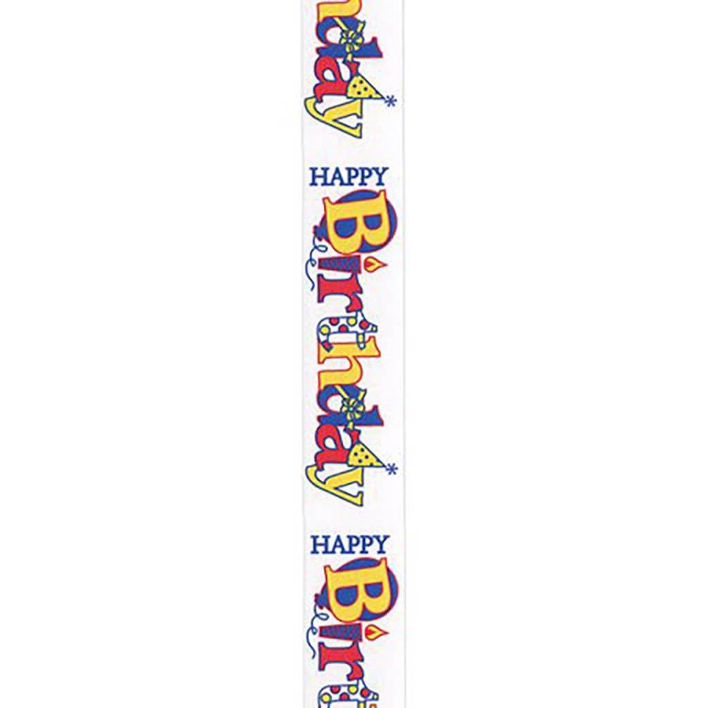 Offray Everydsay Sentiment 7/8in Happy Birthday Ribbon 9ft