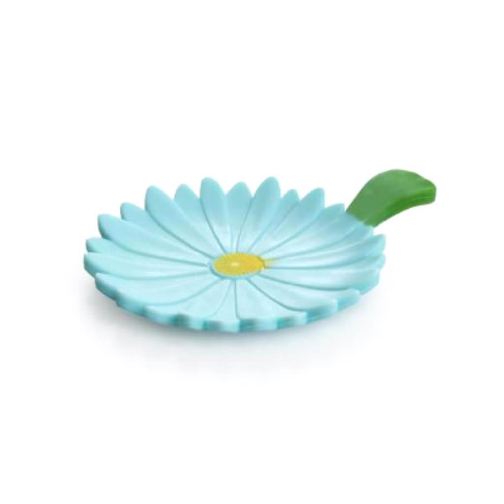 SILICON CAMILLIA FLORAL TEA SET TEAL