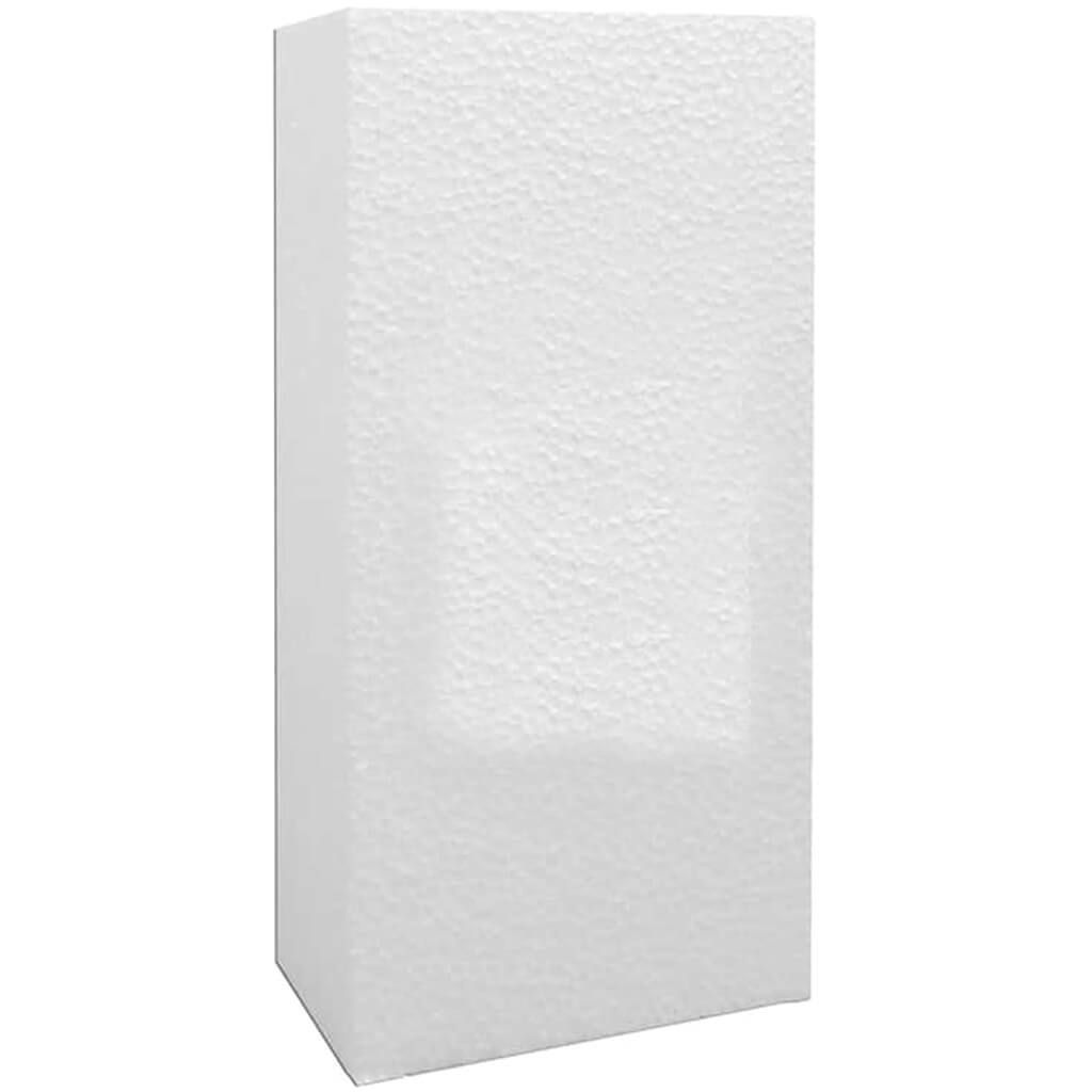 Styrofoam Block 3x4x8in White