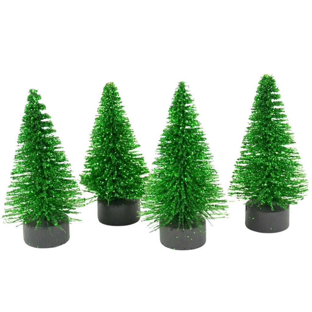 Glitter Pine Tree 2.75in 
