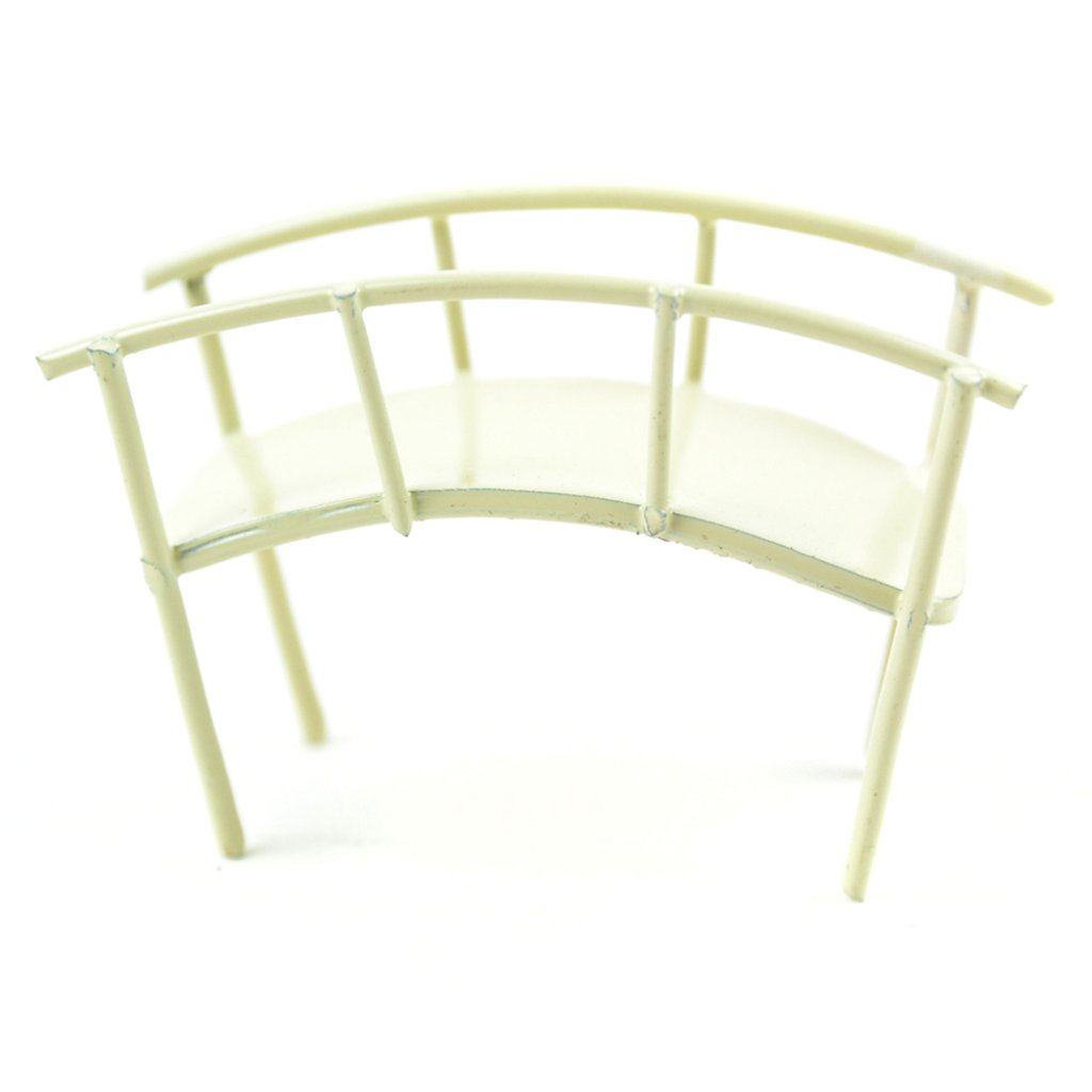 Micro Mini Garden Iron Bridge Cream 2in 