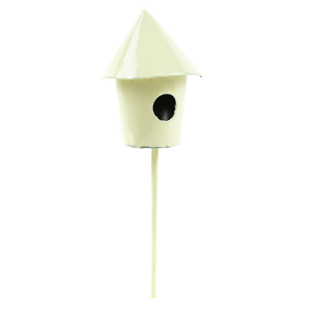 Micro Mini Garden Bird House Cream