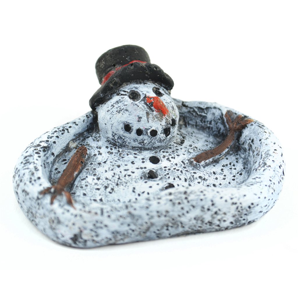 Resin Melting Snowman Pond 1.75in 