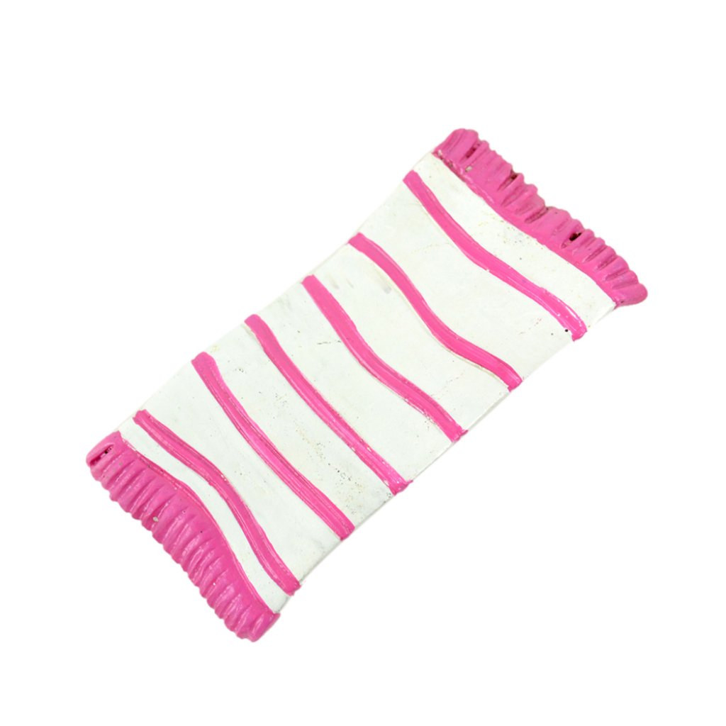 Striped Beach Towel White And Pink 