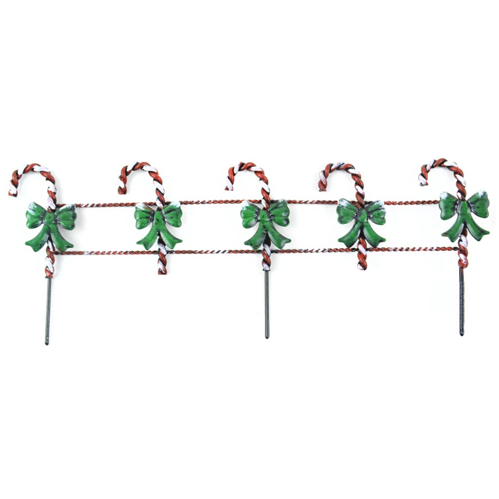 Metal Candy Cane Fence 8.5â€? 