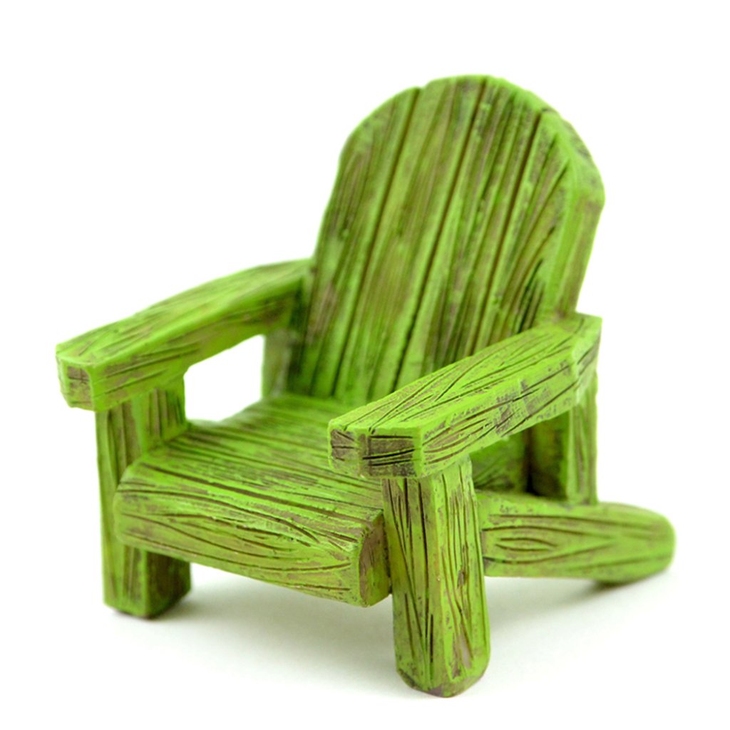 Miniature Garden Green Adirondack Chair 2â€? 