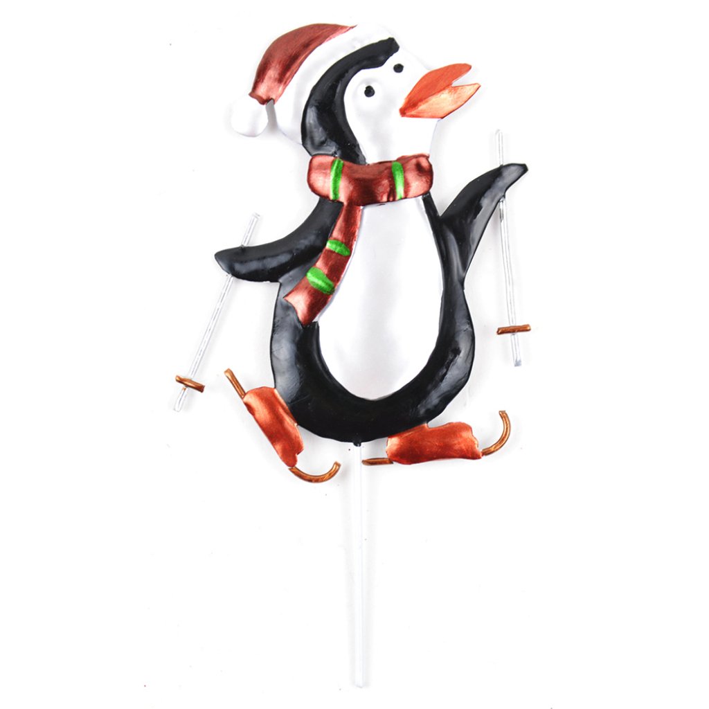 Flat Metal Penguin Ice Skating 4.5â€? 