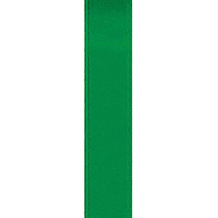 Offray Satin 5/8in Single Face Emerald Ribbon 18ft
