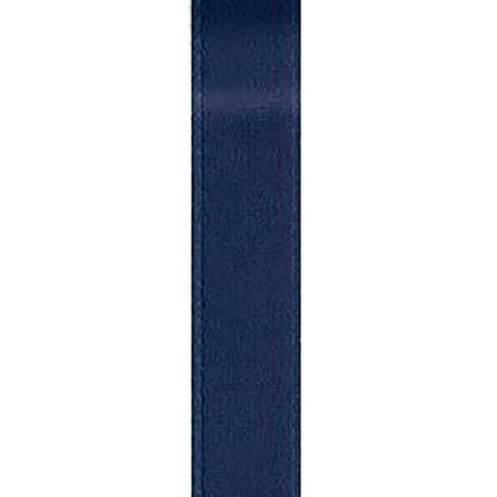 Offray Single Face Satin Craft Ribbon 7/8in x 18ft Navy