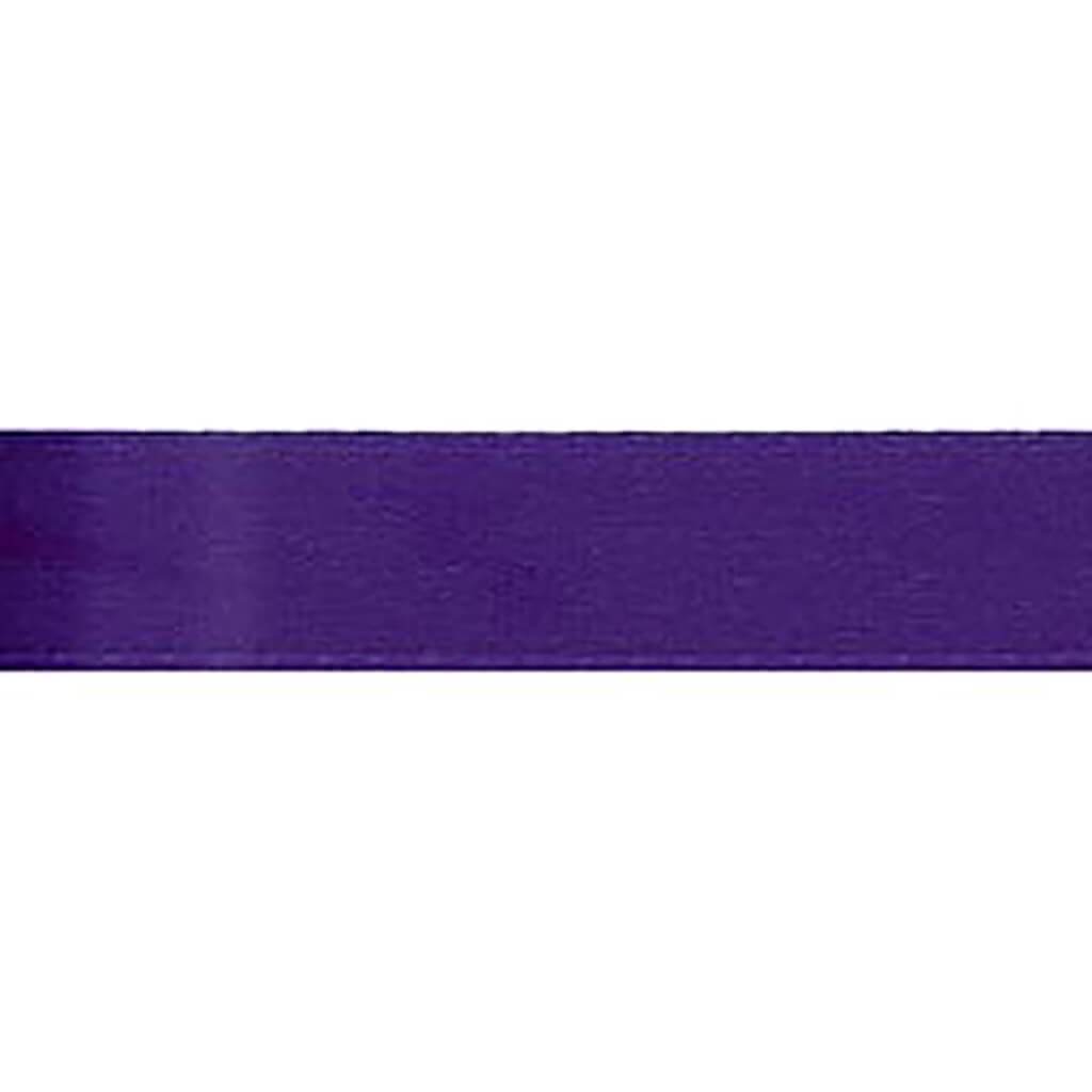 Offray Single Face Satin Craft Ribbon 3/8in x 18ft Regal Purple