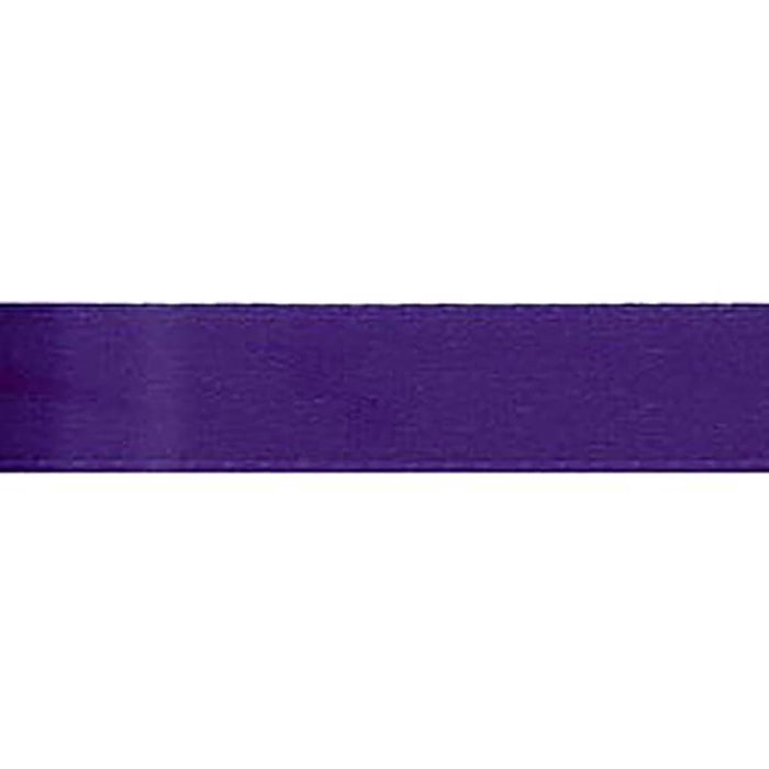 Offray Single Face Satin Craft Ribbon 5/8in x 18ft Regal Purple