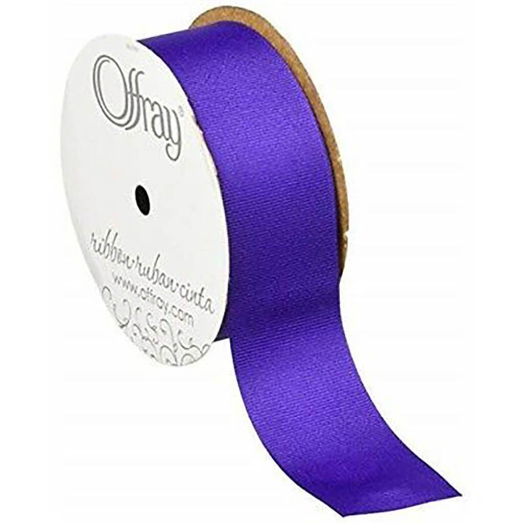 Offray Grosgrain Craft Ribbon 7/8in x 18ft Regal Purple