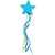 Felt Star Wand With Streamers 3 Assorted Colors