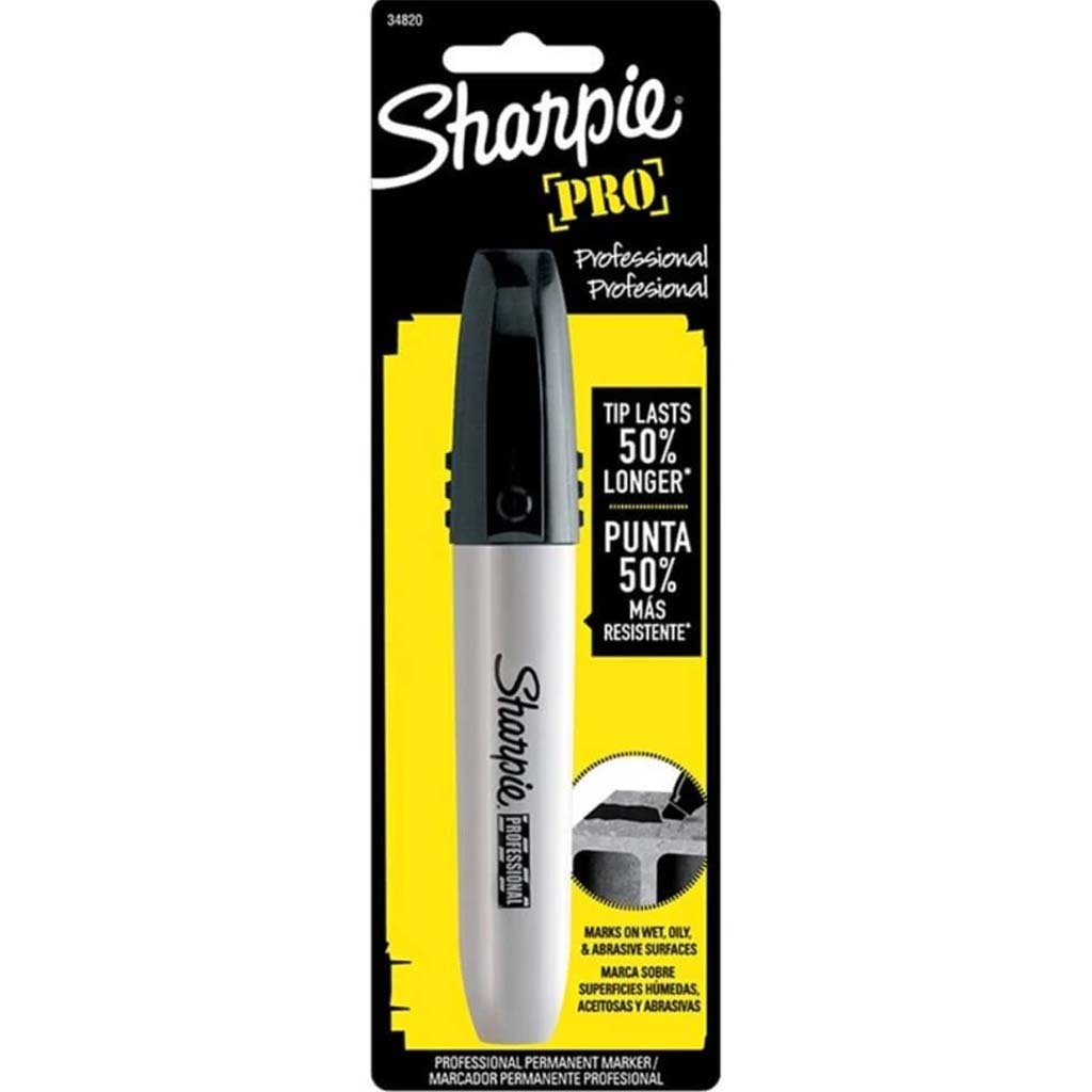 SHARPIE PROFESSIONAL BLACK CHISEL TIP 