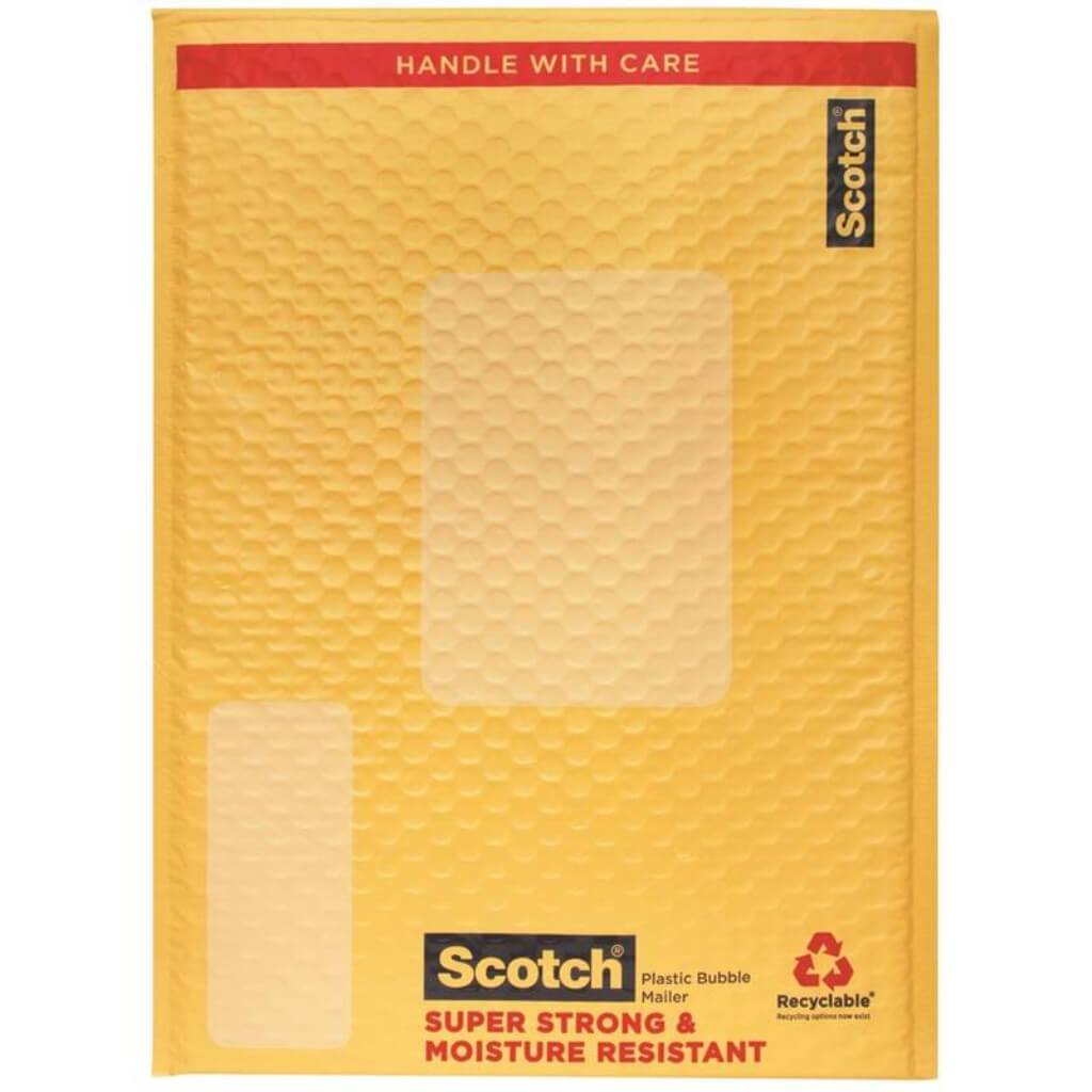 SCOTCH PLASTIC BUBBLE MAILER (266MMX 387MM) SIZE 5 