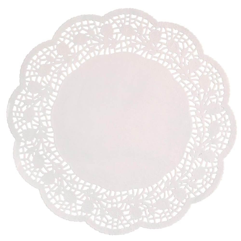 Doilies 10.5in 16ct, White 