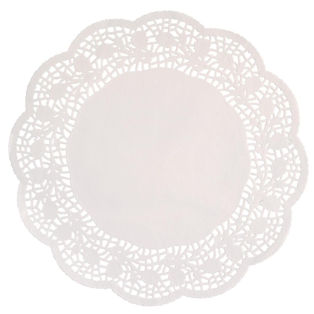 Doilies 14.5in 8ct, White 