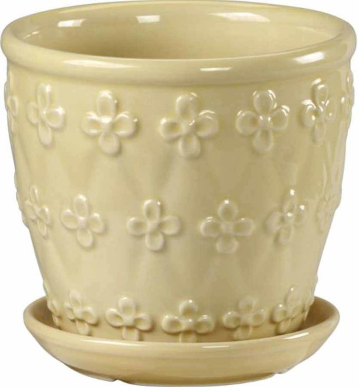 Vintage Planter 4.5in Soleil 